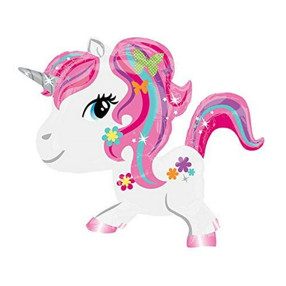 Air Walker : Fancy Unicorn Fantasy Birthday Large Party Balloon