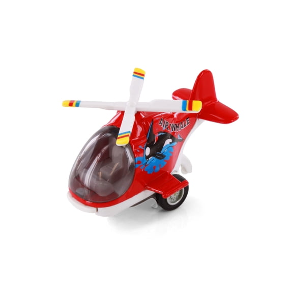 Air Whale Helicopter, Red - Showcasts 408D - 5" Scale Diecast Model Plane