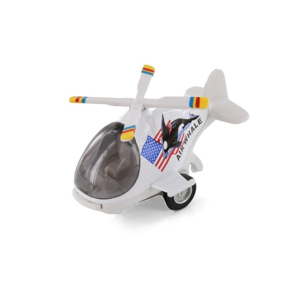 Air Whale Helicopter, White - Showcasts 408D - 5" Scale Diecast Model Plane