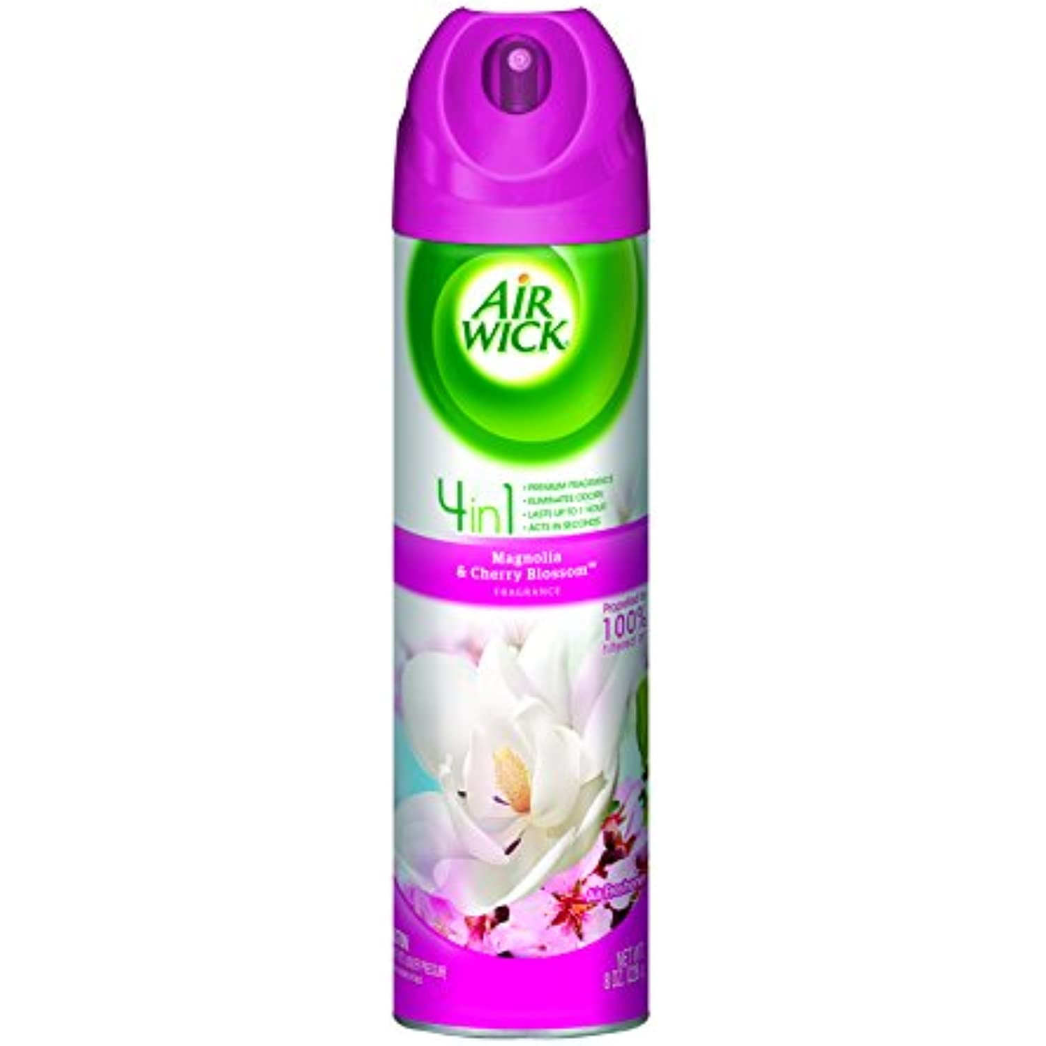 Air Wick Aerosol Spray Air Freshener, Magnolia And Cherry Blossom, 8