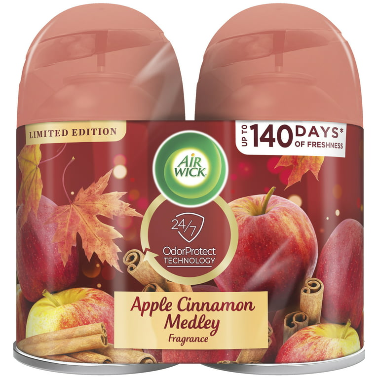Air Wick Apple Cinnamon Medley Scented Oil Refill, 1.34 Fluid Ounce -- 6  per case.