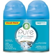 Air Wick Automatic Air Freshener Spray Refill, 2ct, Fresh Waters, Odor Neutralization, Essential Oils