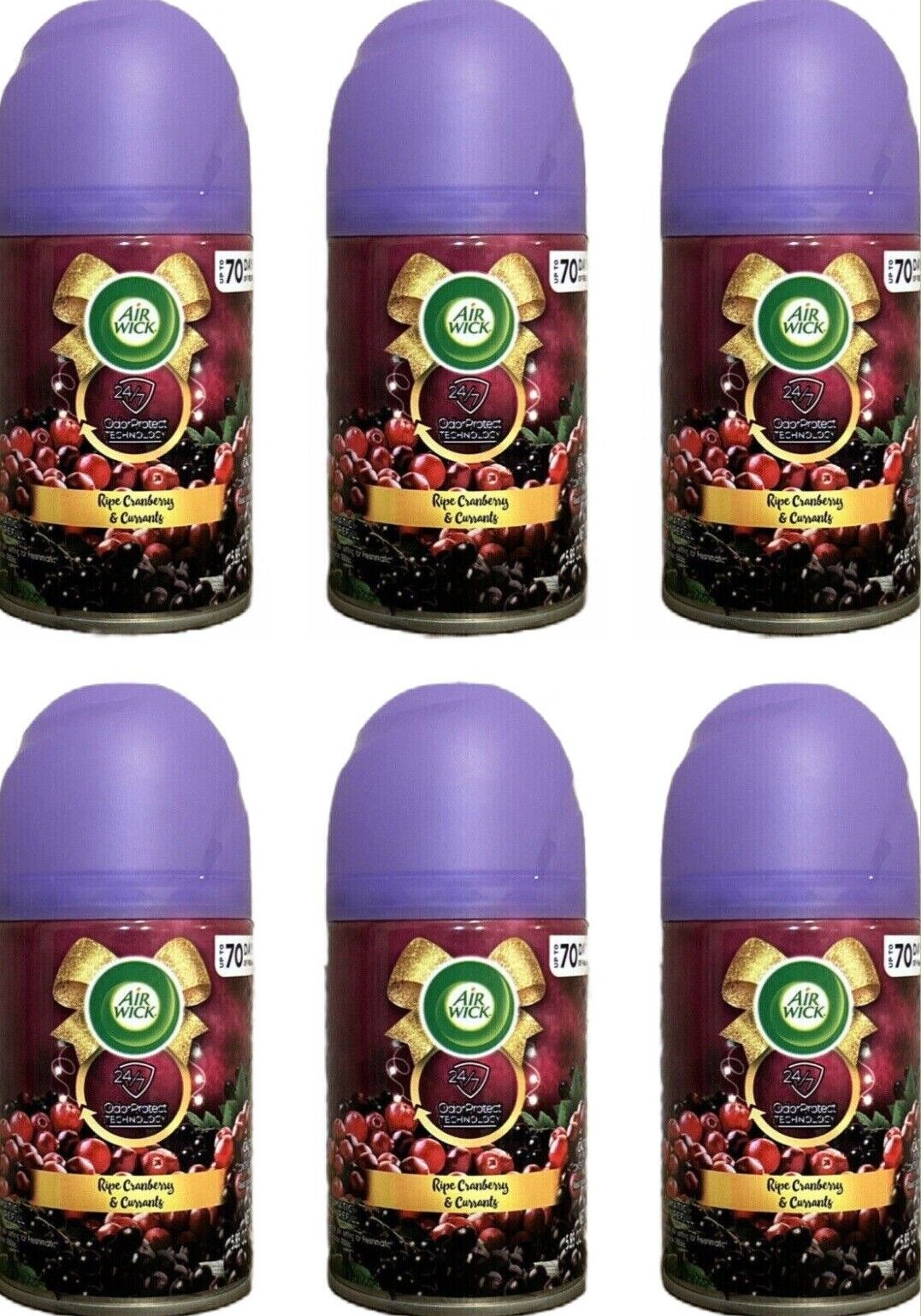 Air Wick Automatic Air Freshener Spray Refill, 6ct, Berries Scented