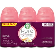 Air Wick Automatic Air Freshener Spray Refill, Summer Delights, 3ct, Essential Oils