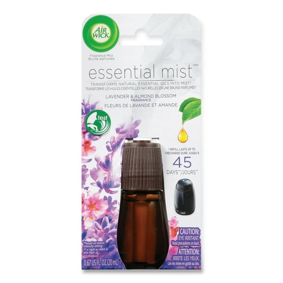 Air Wick Essential Mist Diffuser Refill - Oil - 0.7 fl oz (0 quart) - Lavender, Sweet Almond Blossom - 45 Day - 1 / Each - Long Lasting | Bundle of 5