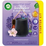 Air Wick Essential Mist Starter Kit (Diffuser + Refill), Lavender and Almond Blossom, Essential Oils