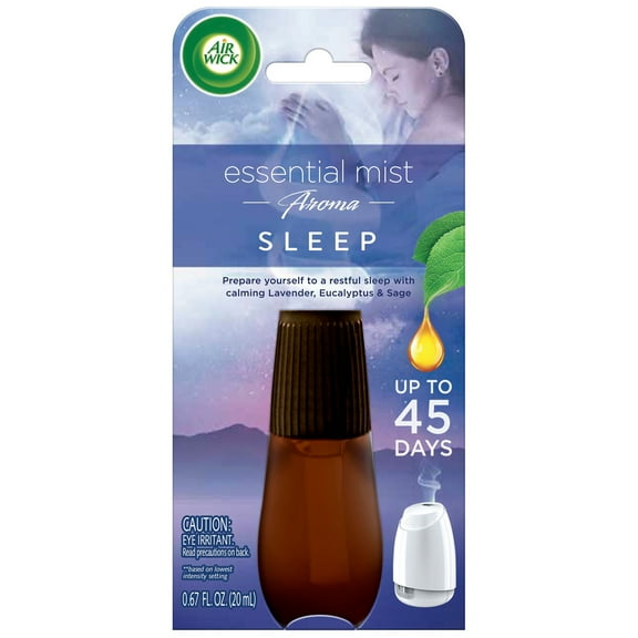 Air Wick Essential Mist Refill, 1 ct, Sleep, Essential Oils Diffuser, Air Freshener, Aromatherapy