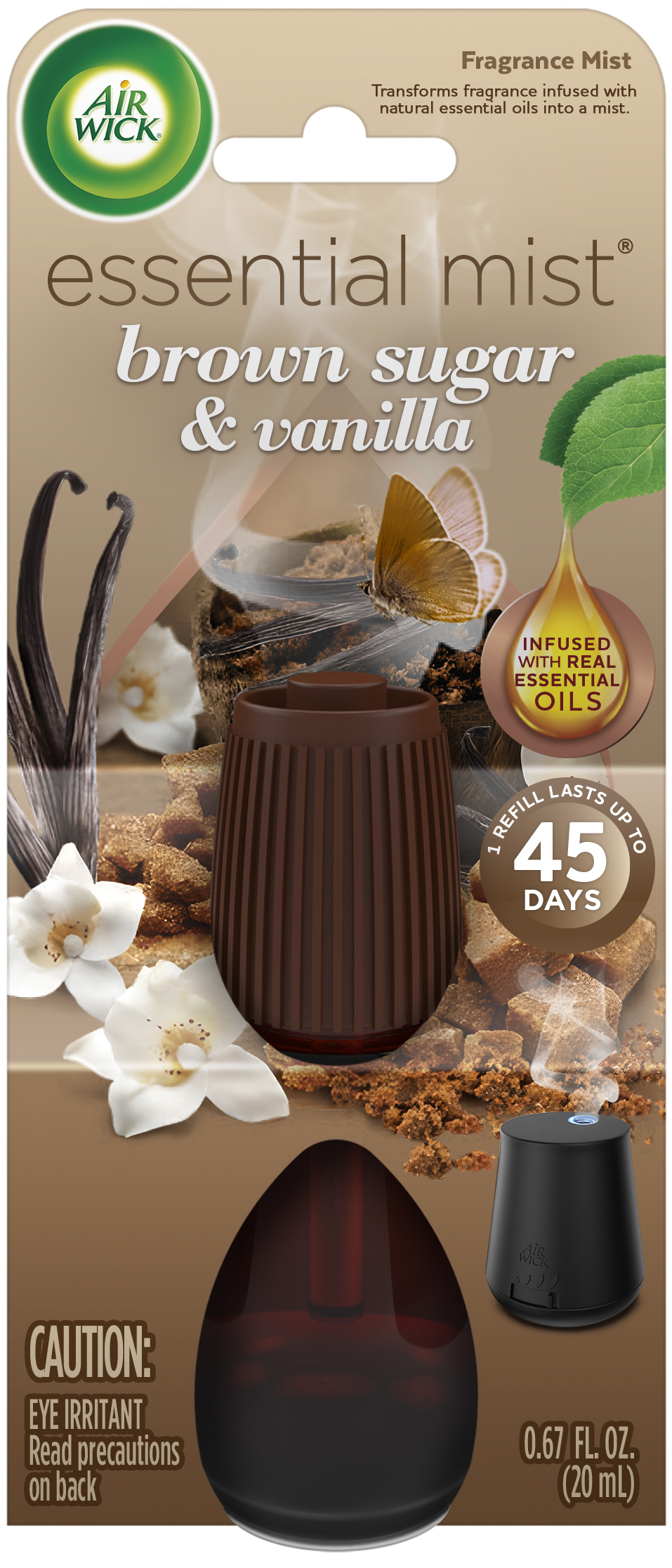 Air Wick Essential Mist Refill, 3 ct, Coconut and Pineapple, Essential