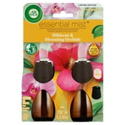 Air Wick Essential Mist Scented Oil Air Freshener Diffuser Refills, Hibiscus and Blooming Orchids, 2 Count