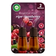 Air Wick Essential Mist Scented Oil Air Freshener Diffuser Refills, Ripe Cranberry and Currants, 2 Count