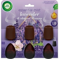 Air Wick Essential Mist Scented Oil Air Freshener Diffuser Refills, Lavender and Almond Blosson, 3 Count