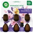 thumbnail image 1 of Air Wick Essential Mist Scented Oil Cordless Diffuser Refills, Lavender & Almond Blossom, 3 Count, 1 of 11