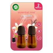 Air Wick Essential Mist Scented Oil Air Freshener Diffuser Refills, Vanilla and Pink Papaya, 2 Count