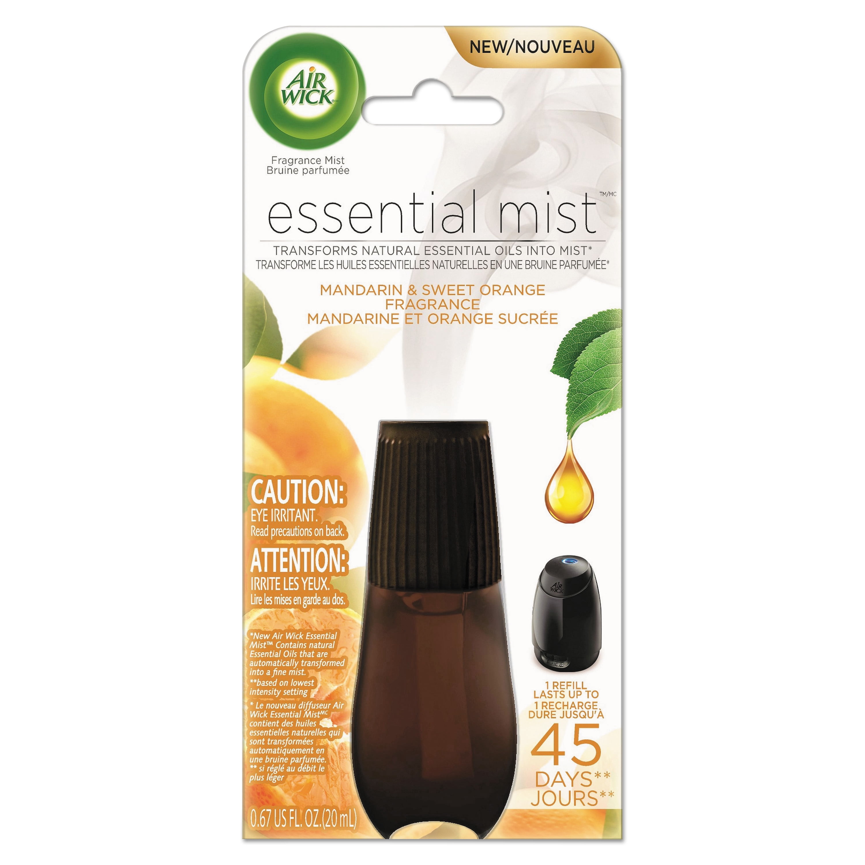 Air Wick Essential Mist Refill Mandarin Orange 0.67 oz 6/Carton 98551