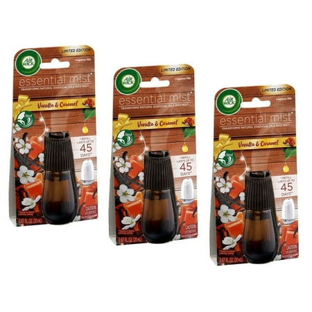 Air Wick Essential Mist Refills Vanilla & Caramel 3 Count