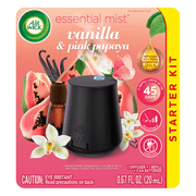 Air Wick Essential Mist Starter Kit Diffuser + Refill, Vanilla and Pink Papaya, 0.67 fl oz