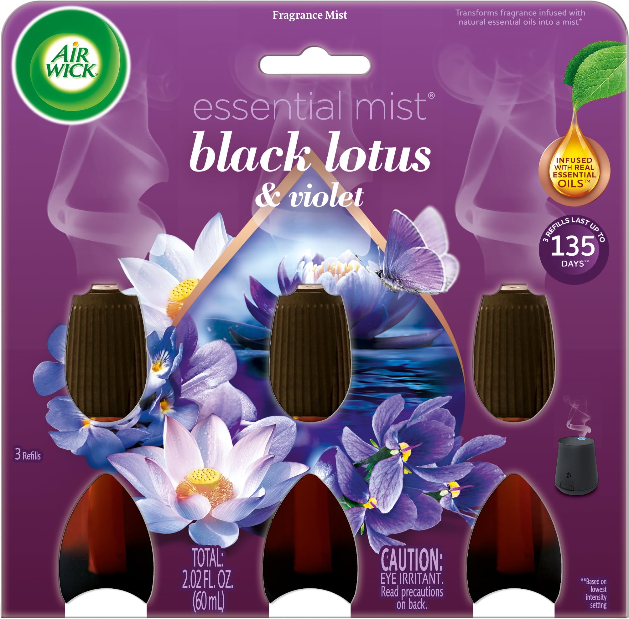 Air Wick Essential Mist Triple Refill Black Lotus & Violet 3 ct.