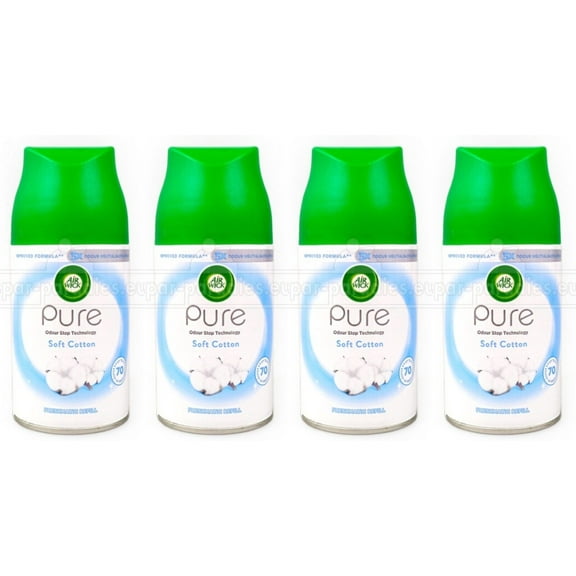 Air Wick FreshMatic Refill Fresh Soft Cotton 280 Days Of Freshness (Pack of 4)
