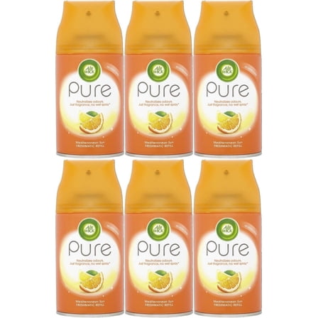 Air Wick Freshmatic Air Freshener, Automatic Spray Refills, Sparkling Citrus, 6 Refills