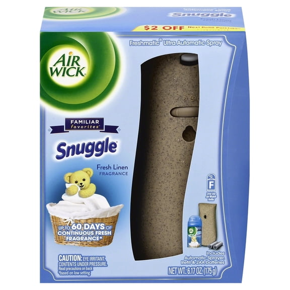 Air Wick Freshmatic Automatic Spray Kit (Gadget + 1 Refill), Snuggle Fresh Linen, Air Freshener
