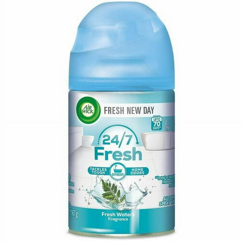 Air Wick Freshmatic Air Freshener Spray Refill - Spray - 5.9 fl oz (0.2 quart) - Freshwater - 60 Day - 6 / Carton - Odor Neutralizer Air Wick Freshmatic Air Freshener Spray Refill - Spray - 5.9 fl oz (0.2 quart) - Freshwater - 60 Day - 6 / Carton - Odor Neutralizer
