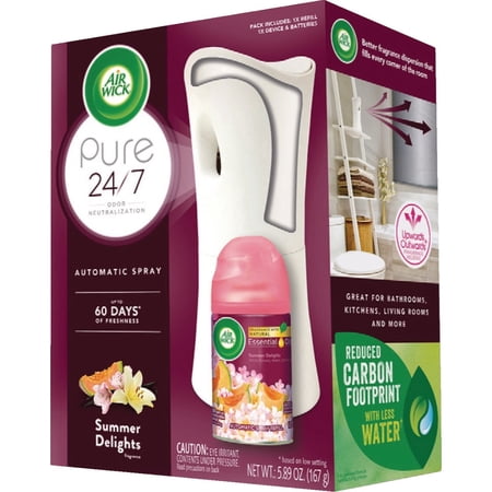 5.89 oz Freshmatic Ultra Automatic Starter Kit - White Flowers and Melon Summer Delights (4/Carton)