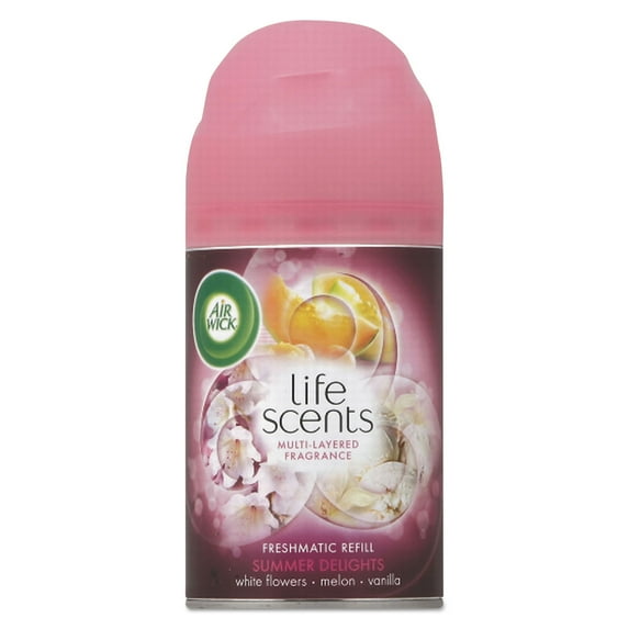 Air Wick Freshmatic Life Scents Ultra Refill Summer Delights 6.17 oz Aerosol 6/Carton 91101