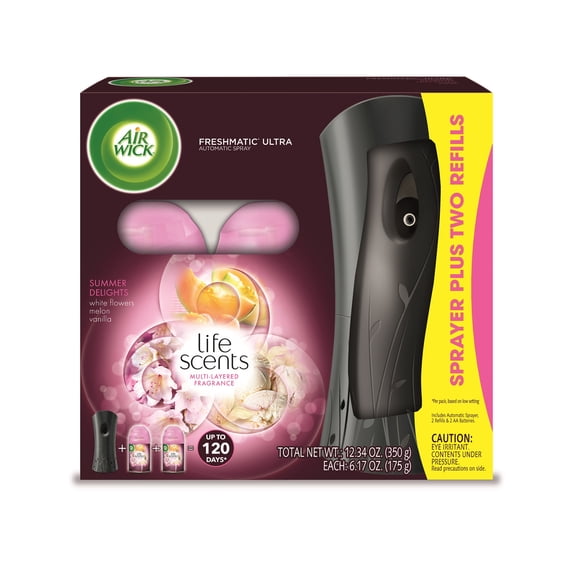 Air Wick Freshmatic Refill Automatic Kit (Gadget + 2 Refills), Summer Delights , Air Freshener