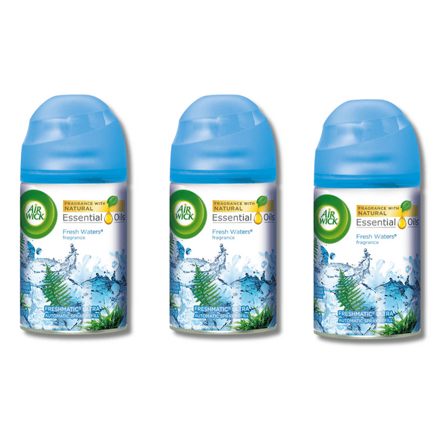 Air Wick Freshmatic Ultra Automatic Spray Refill Fresh Waters 6.17 fl oz – 3-Pack