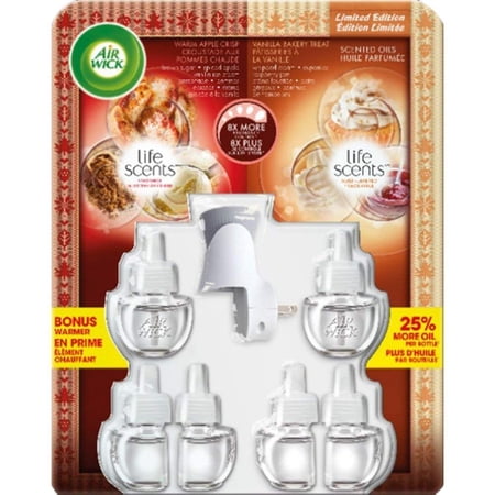 Air Wick Life Scents Scented Oil Kit: 1+6 (Pieces in Kit) (Scents May Vary)