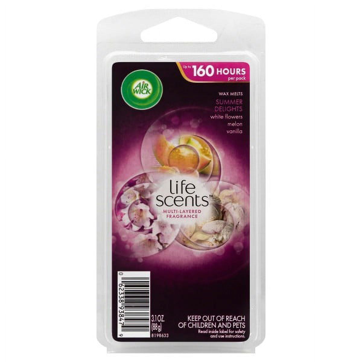 Air Wick Life Scents Wax Melts, Summer Delights, 3.1 Oz