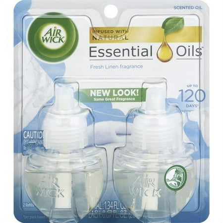 Air Wick Linen Scented Oil Warmer Refill - Oil - 0.7 fl oz (0 quart) - Fresh Linen - 60 Day - 2 / Pack | Bundle of 10 Packs