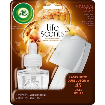 Air Wick Plug In Scented Oil , Baked Pear, 1 Warming Device + 1 Refill, air freshener
