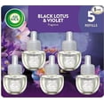 thumbnail image 1 of Air Wick Plug In Scented Oil Refill, Infused with Essential Oils, Plug In Air Fresheners for Home, Black Lotus & Violet, 5 ct (New Pack), 1 of 1