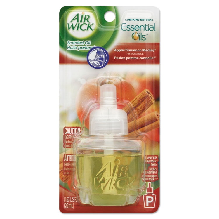 Air Wick Plug in Refill, 1 Ct, Apple Cinnamon Medley, Scented Oil, Air Freshener