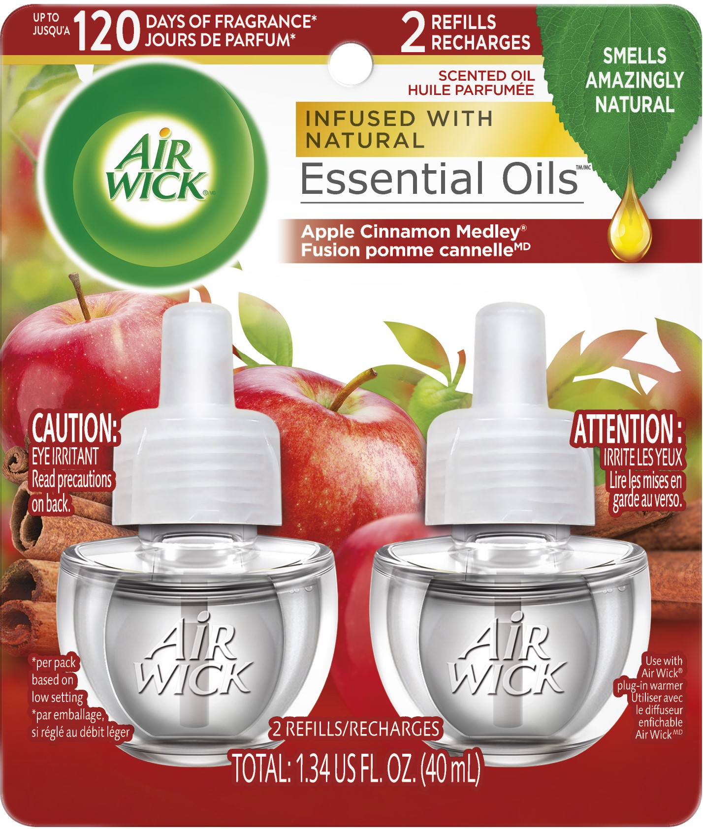 Air Wick Plug in Scented Oil Refill, 5 ct, Pumpkin Spice, Air Freshener