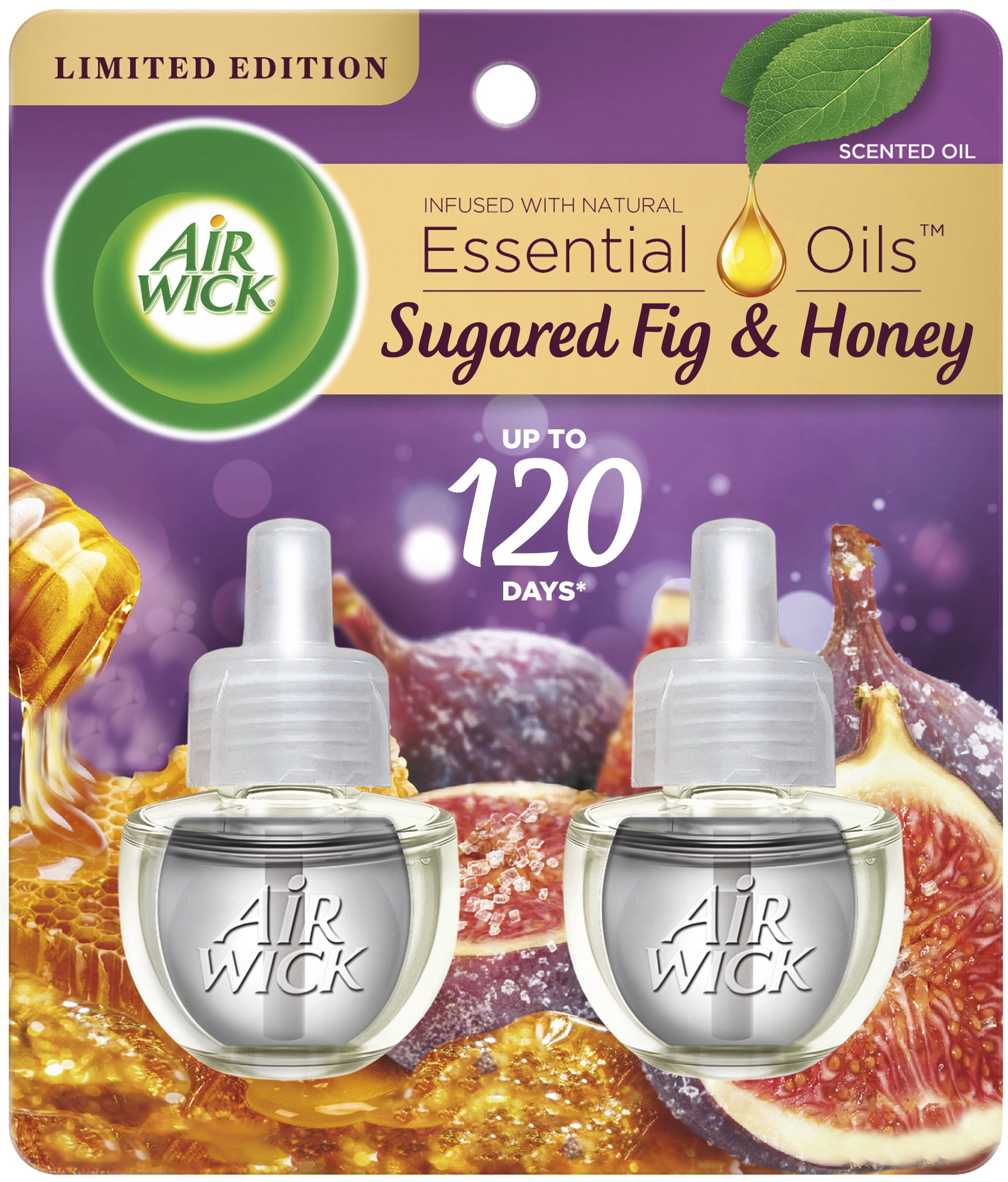 Air Wick Vibrant Plug in Scented Oil Refill, 2ct, Warm Spiced