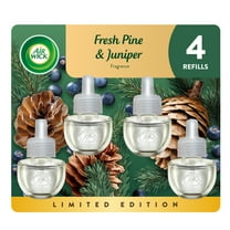 Air Wick Plug-In Scented Oil Air Freshener Warmer Refills, Fresh Pine and Juniper, 4 Count