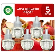 Air Wick Plug-In Air Freshener Scented Oil Refills, Apple Cinnamon Medley, 5 Count