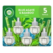 Air Wick Plug-In Scented Oil Air Freshener Warmer Refills, Blue Agave and Bamboo, 5 Count