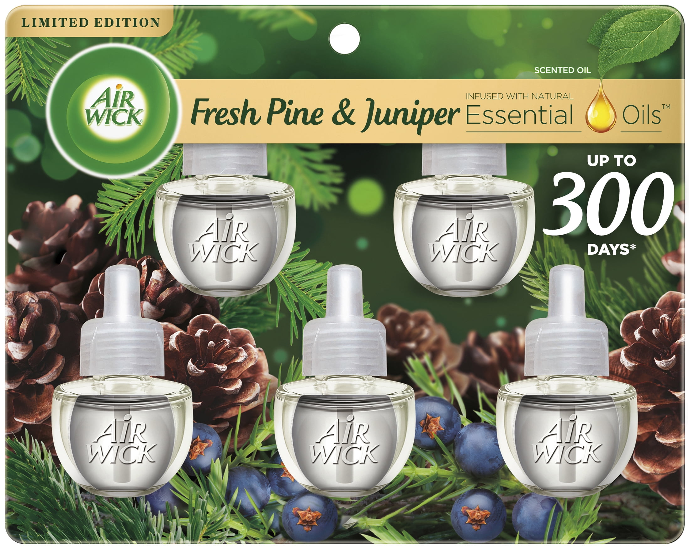 Glade Scented Oil 0.67-oz Twinkling Pine and Cedar Refill Air