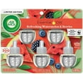 thumbnail image 1 of Air Wick Plug in Scented Oil Refill, 5 ct, Fresh Watermelon & Berries, Air Freshener, Essential Oils, Spring Collection, 1 of 3