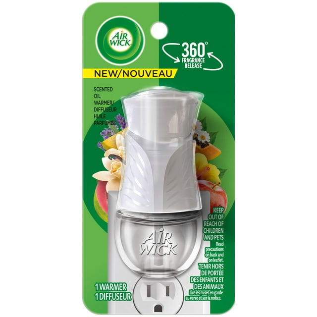 Air Wick Plug in Scented Oil Warmer, 1 ct, White color, Air Freshener, Essential Oils
