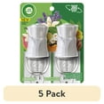 (5 pack) Air Wick Plug in Scented Oil Warmer, 2 Count, White Color, Air