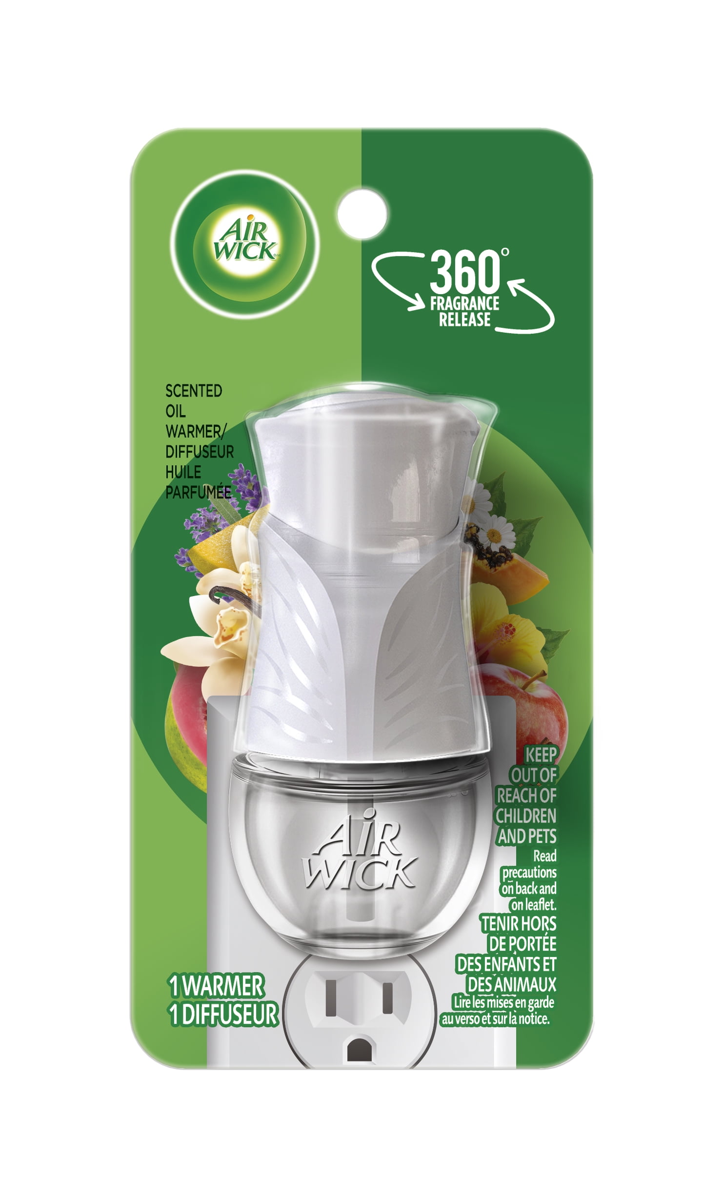 Air Wick Plug-In Scented Oil Air Freshener Warmer Device, White, 1 Count