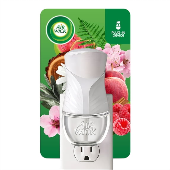 Air Wick Plug-In Scented Oil Warmer Air Freshener Device, White, 1 Count