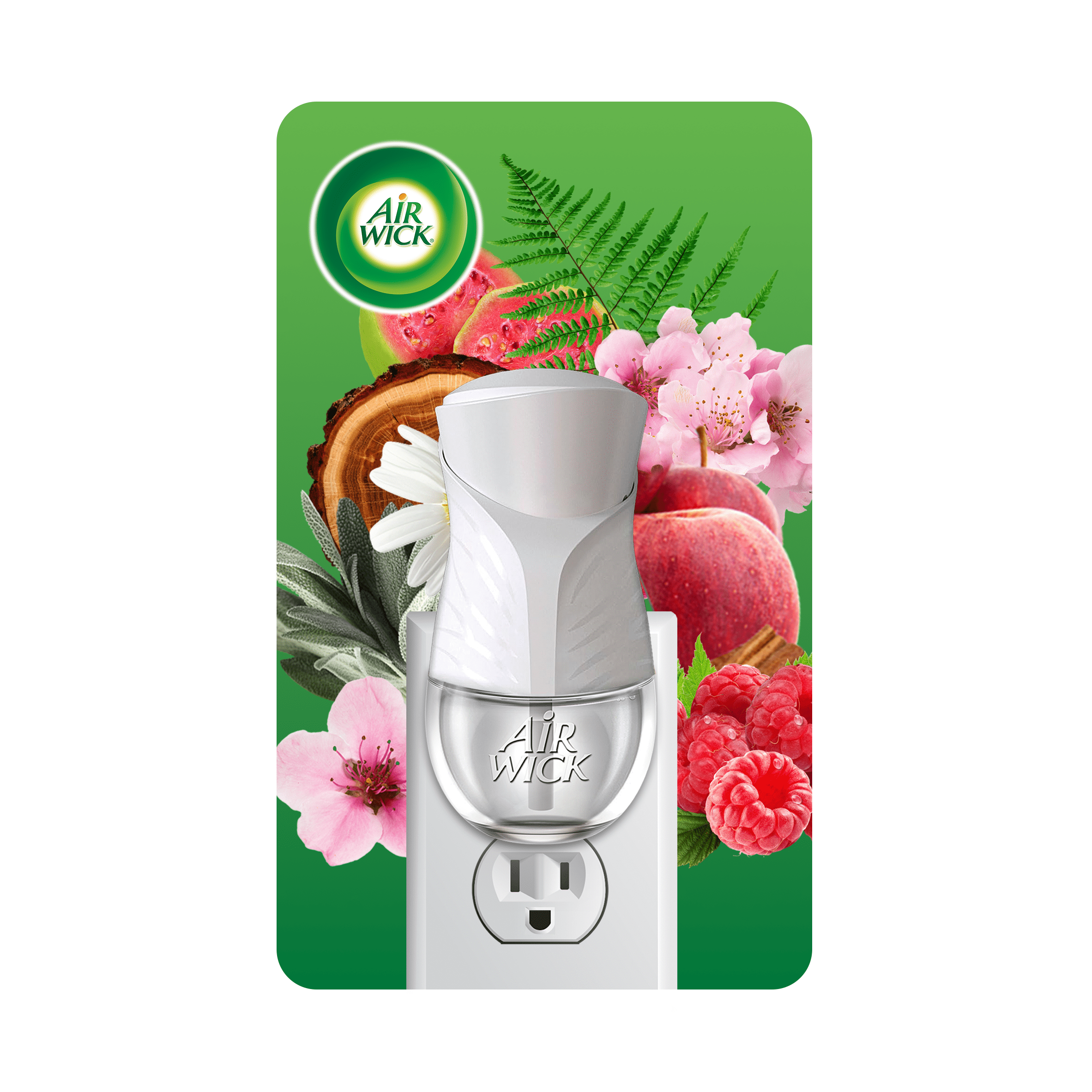 Air Wick Plug-In Air Freshener Scented Oil Warmer Device, White, 1 Count