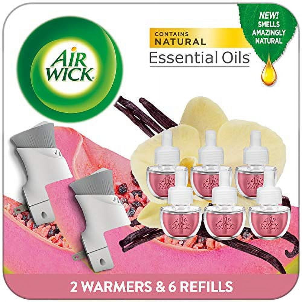 Air Wick Plug in Scented Oil Refill Vanilla & Pink Papaya Air Freshener  Essential Oils, 5 ct - Fry's Food Stores