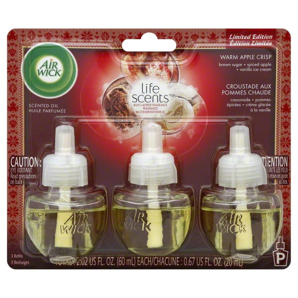 Air Wick Plugins Warm Apple Crisp 0.67 oz. (Pack of 3)