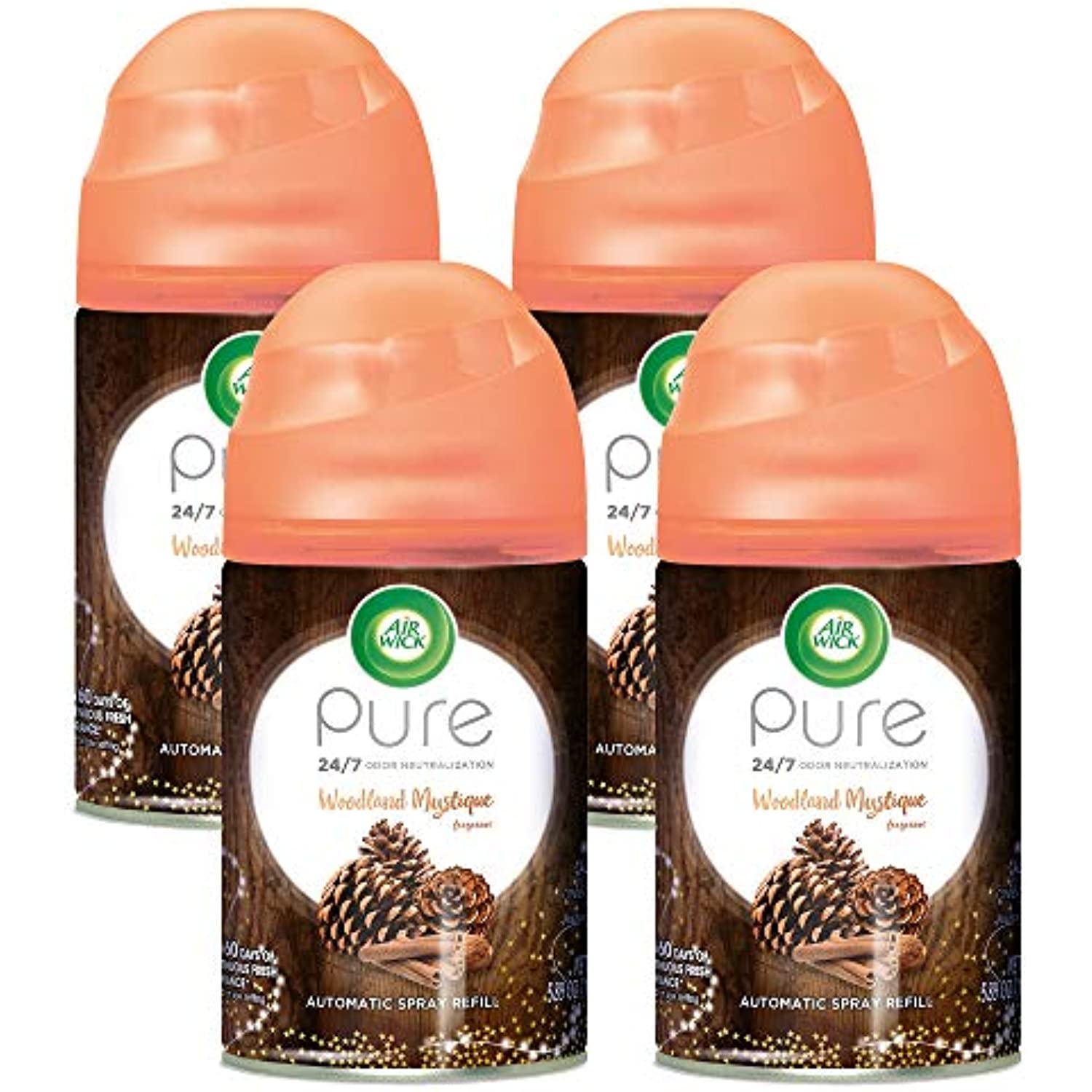 Air Wick Pure Freshmatic 4 Refills Automatic Spray, Woodland Mystique